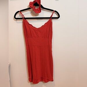 Abercrombie & Fitch Red Midi Dress